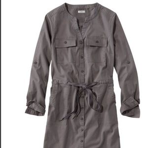 L L Bean cotton / Tencel shirt dress, size S